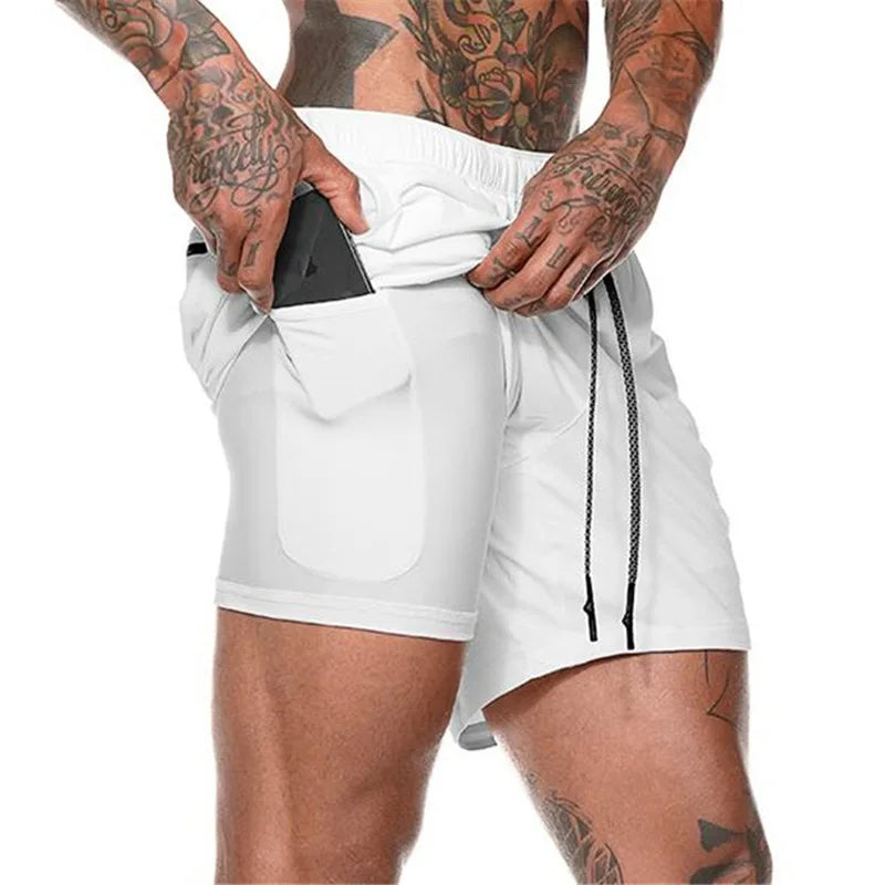Taboo Double-deck Running Shorts 2 In 1