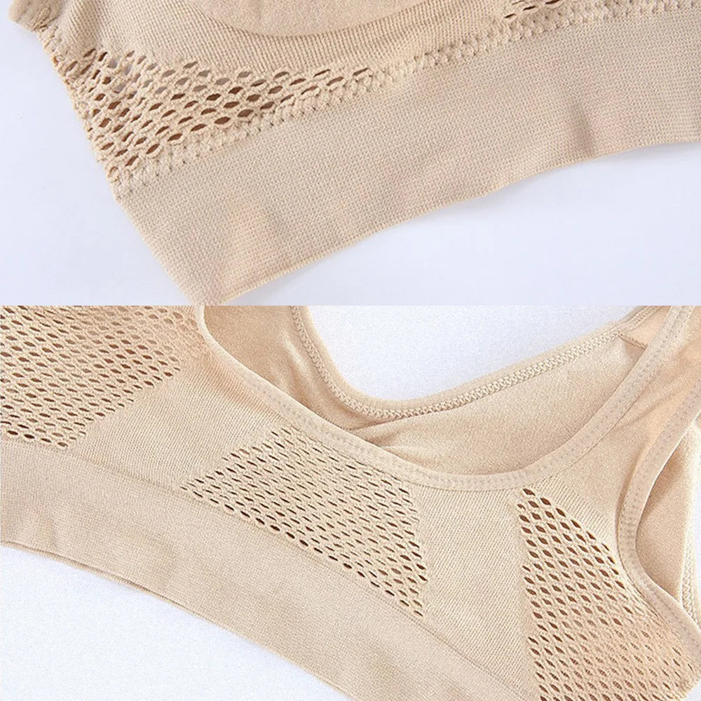 Taboo Fitness Women Seamless Mesh Sports Bras