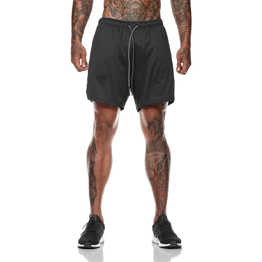 Taboo Double-deck Running Shorts 2 In 1
