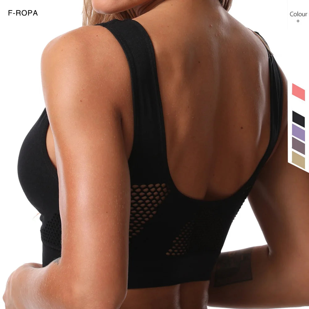 Taboo Fitness Women Seamless Mesh Sports Bras