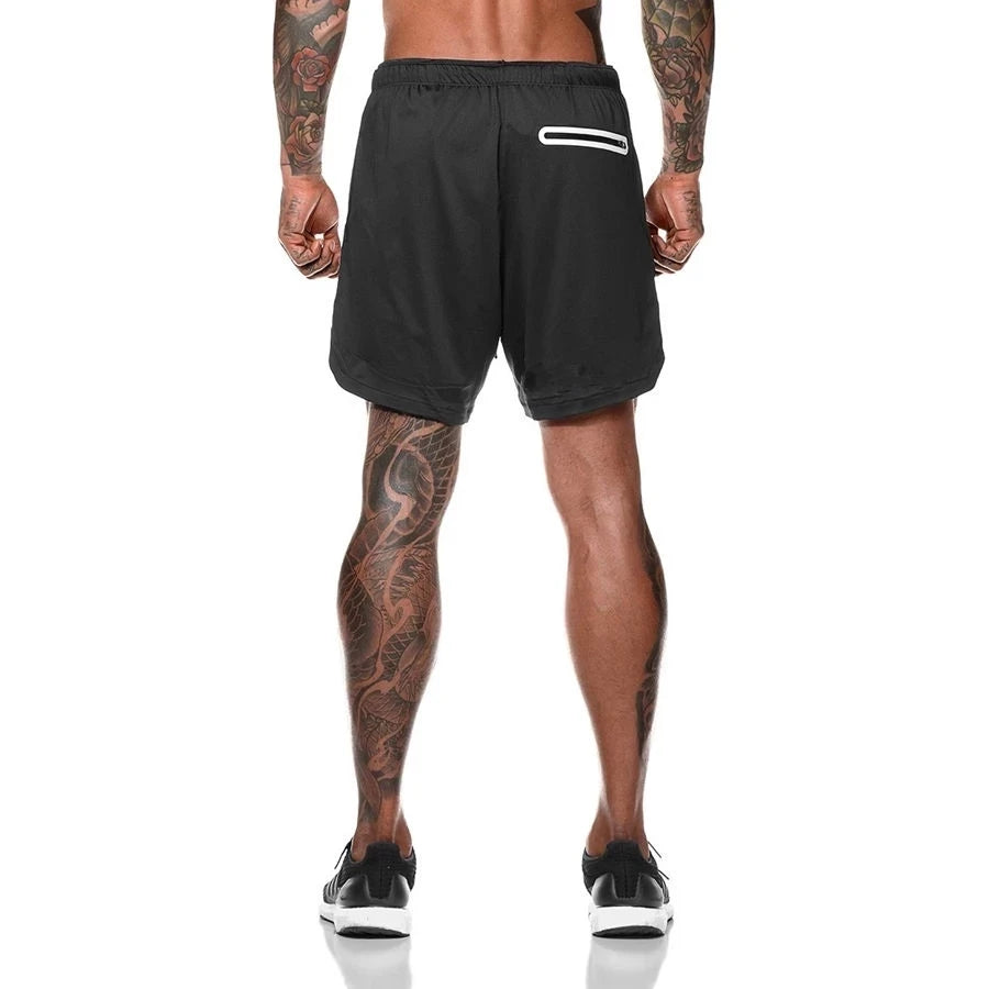 Taboo Double-deck Running Shorts 2 In 1
