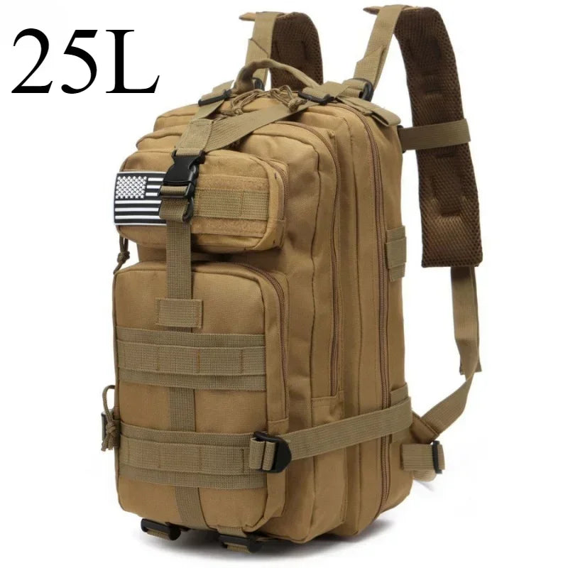 25L/50L Tactical Backpack Molle Bag Outdoor Bags Backpack for Hiking Camping Trekking Hunting Fishing GYM Bags Backpacks