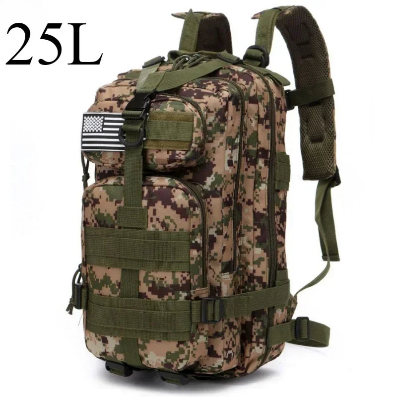 25L/50L Tactical Backpack Molle Bag Outdoor Bags Backpack for Hiking Camping Trekking Hunting Fishing GYM Bags Backpacks