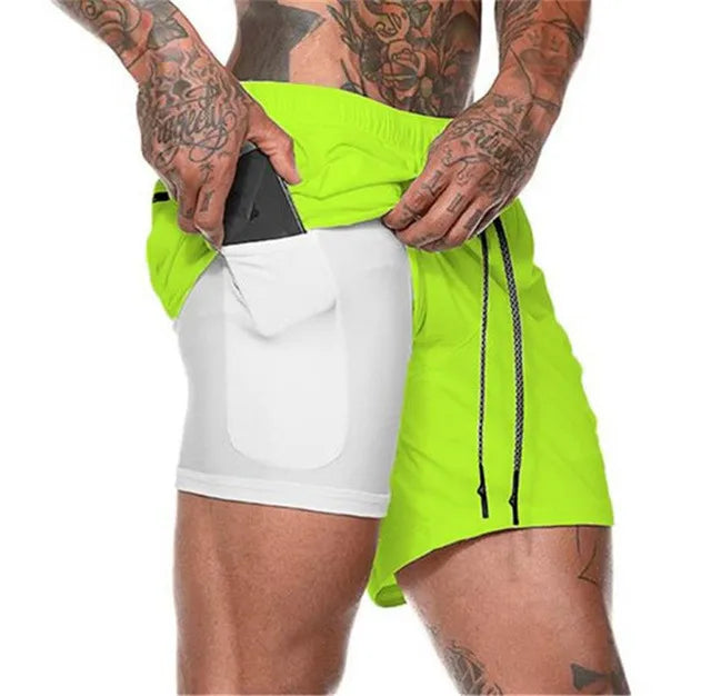 Taboo Double-deck Running Shorts 2 In 1
