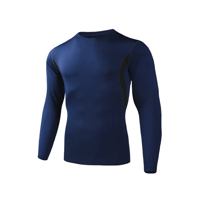Tight-fitting long sleeve breathable cycling running basketball sports training leggings stretch sports fitness top