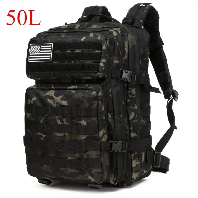 25L/50L Tactical Backpack Molle Bag Outdoor Bags Backpack for Hiking Camping Trekking Hunting Fishing GYM Bags Backpacks