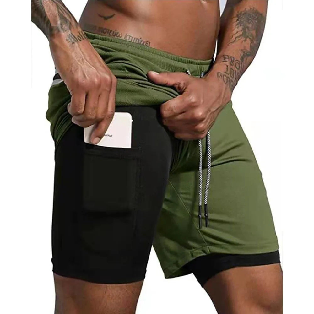 Taboo Double-deck Running Shorts 2 In 1