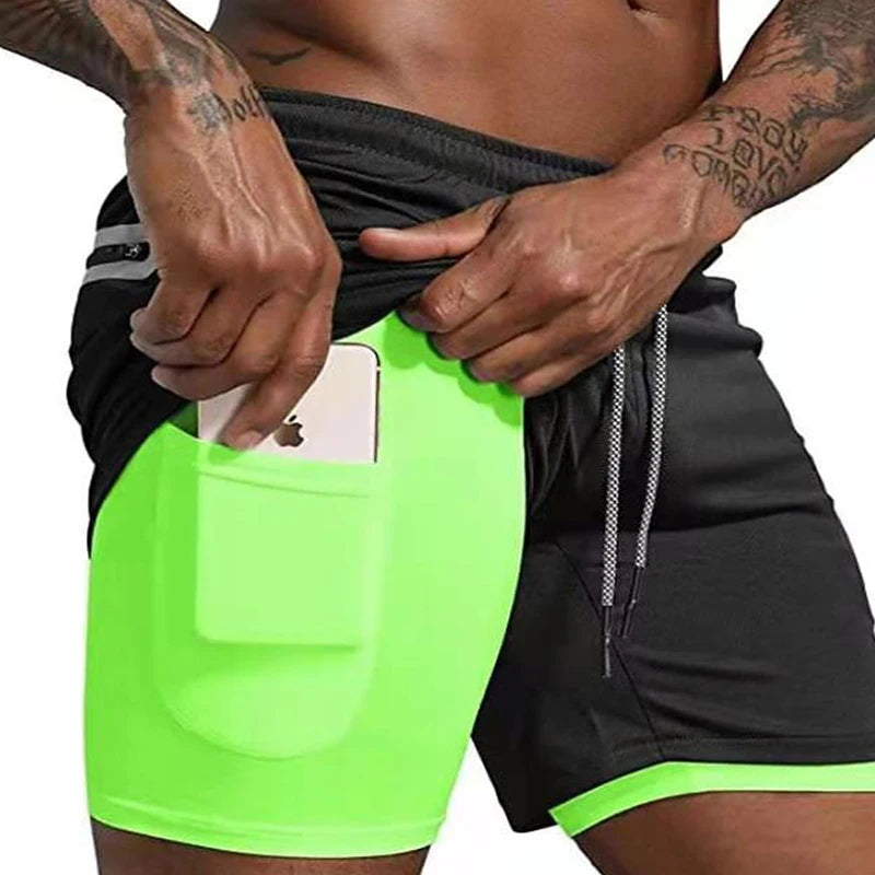 Taboo Double-deck Running Shorts 2 In 1