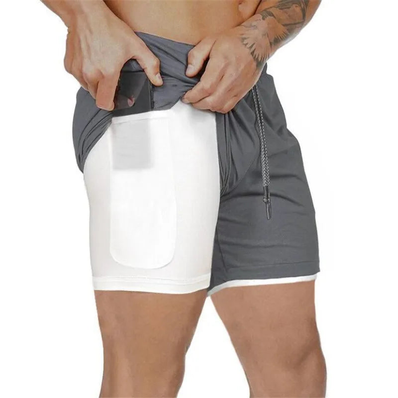 Taboo Double-deck Running Shorts 2 In 1