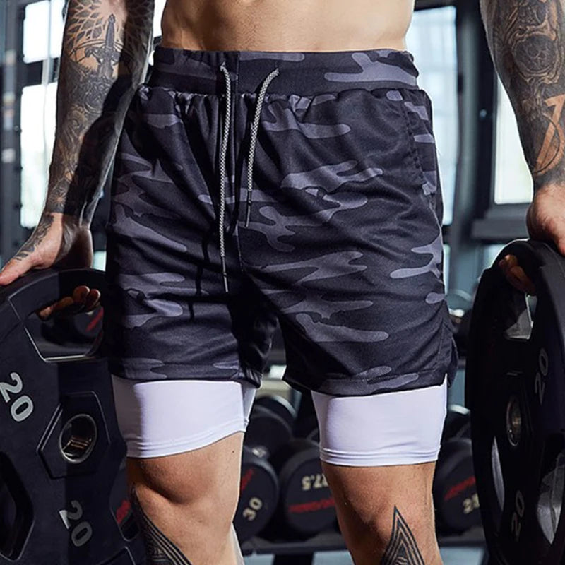 Taboo Double-deck Running Shorts 2 In 1