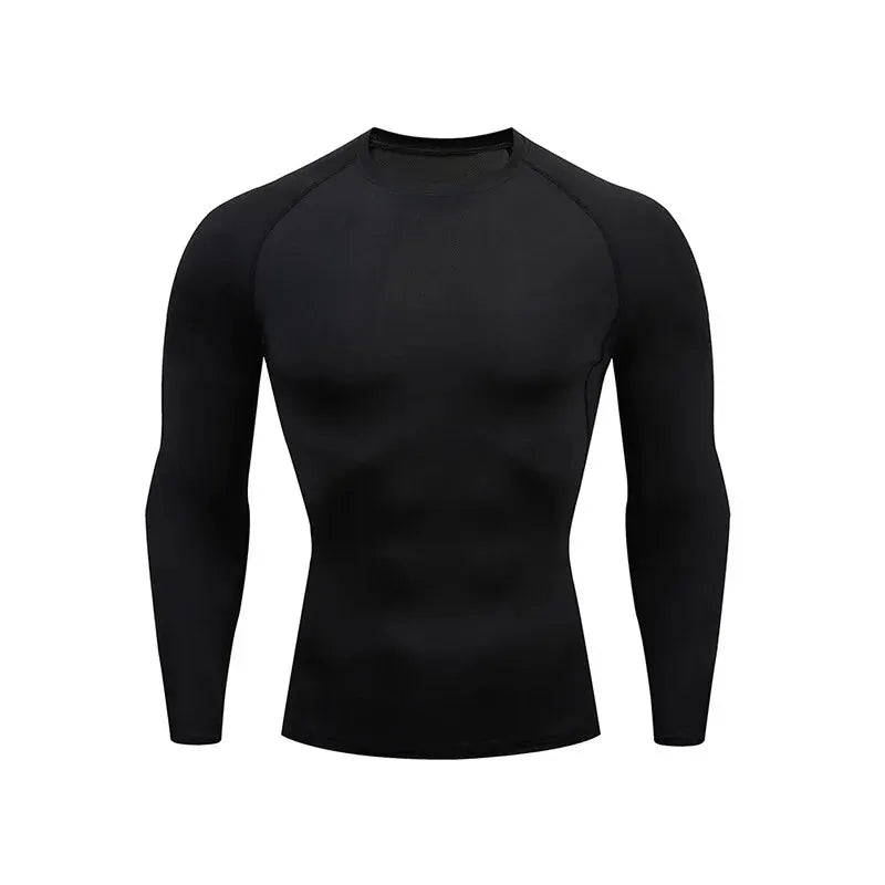 Tight-fitting long sleeve breathable cycling running basketball sports training leggings stretch sports fitness top