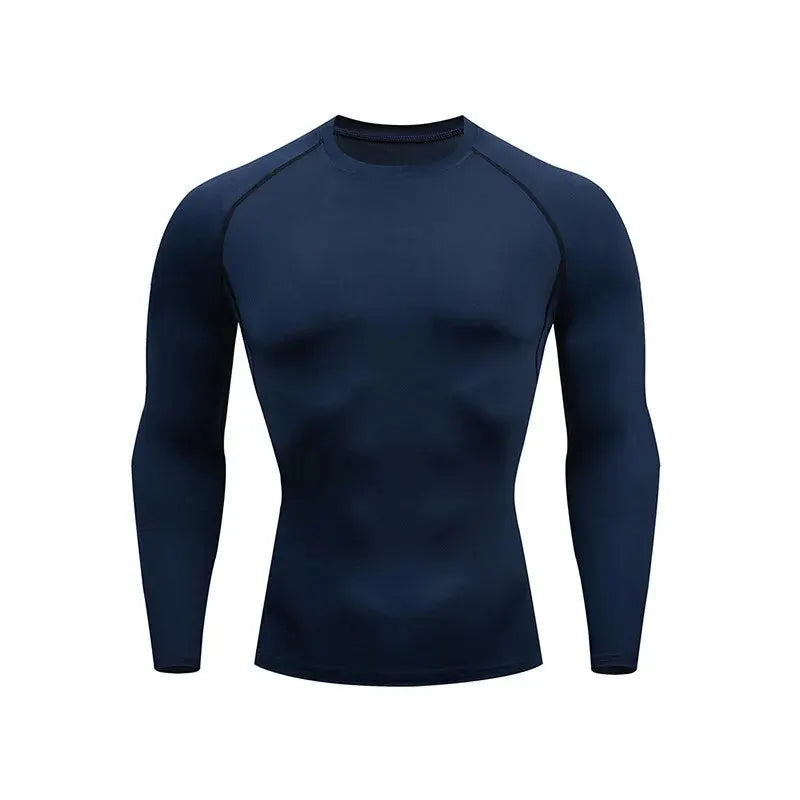 Tight-fitting long sleeve breathable cycling running basketball sports training leggings stretch sports fitness top
