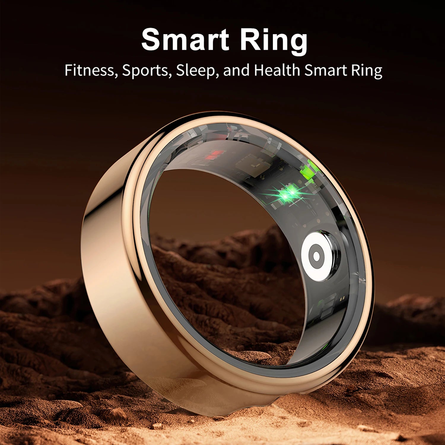 AMZMAX R02 Smart Ring Fitness Tracker