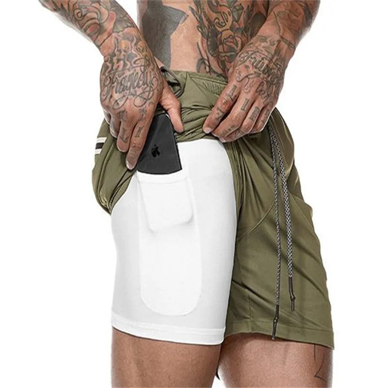 Taboo Double-deck Running Shorts 2 In 1