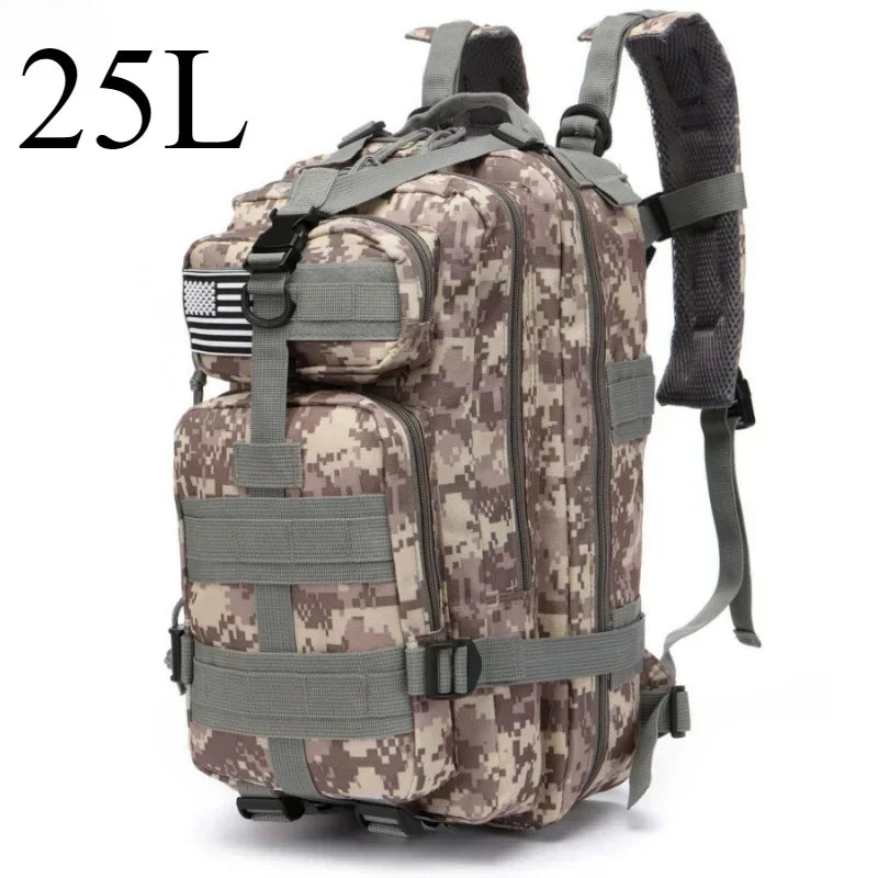 25L/50L Tactical Backpack Molle Bag Outdoor Bags Backpack for Hiking Camping Trekking Hunting Fishing GYM Bags Backpacks
