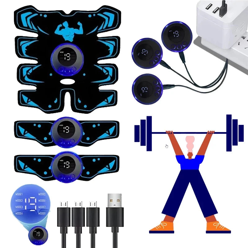 3-in-1 Wireless EMS Muscle Toner