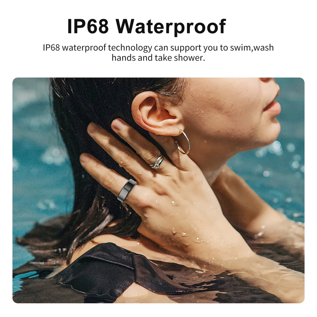AMZMAX R02 Smart Ring Fitness Tracker