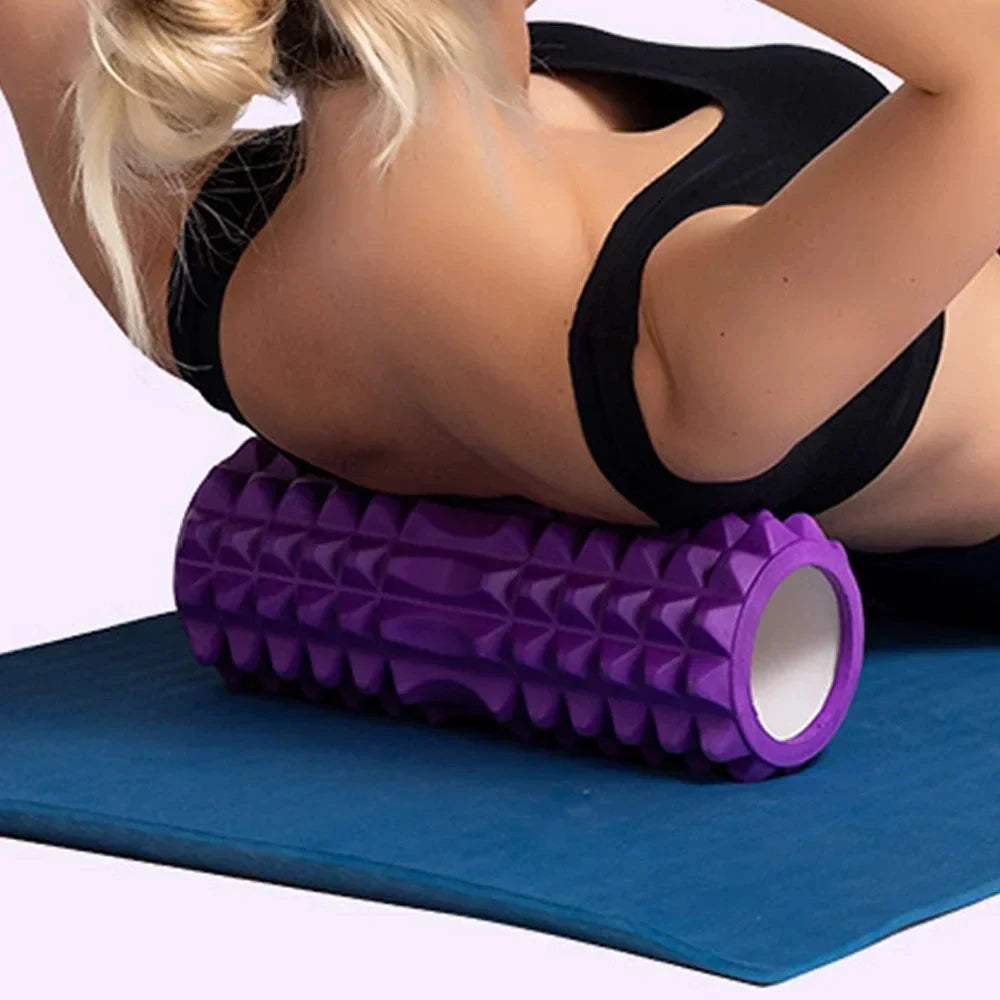 Hollow Foam Massage Roller - Yoga Fitness Column for Muscle Relaxation & Exercise Support, Training Companion