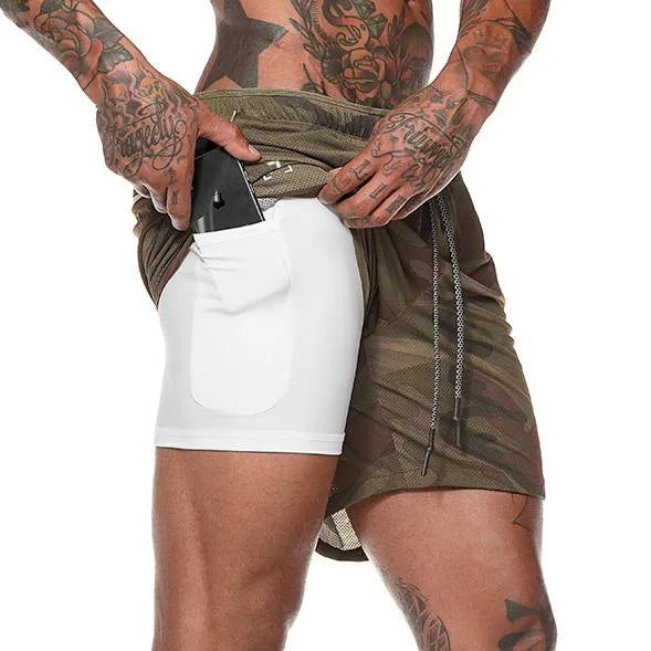 Taboo Double-deck Running Shorts 2 In 1