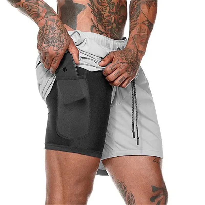 Taboo Double-deck Running Shorts 2 In 1