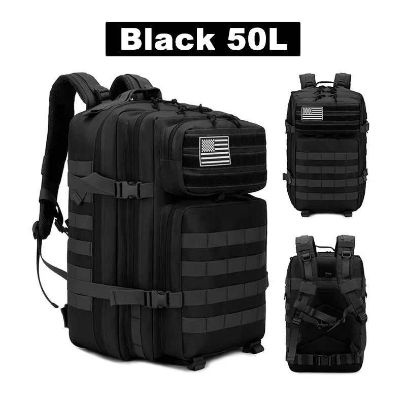 25L/50L Tactical Backpack Molle Bag Outdoor Bags Backpack for Hiking Camping Trekking Hunting Fishing GYM Bags Backpacks