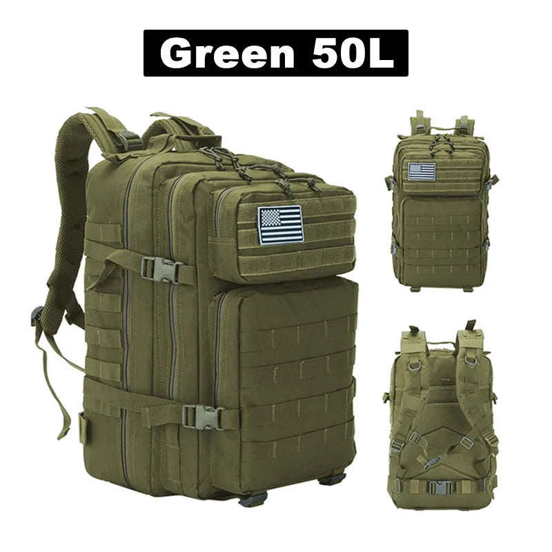 25L/50L Tactical Backpack Molle Bag Outdoor Bags Backpack for Hiking Camping Trekking Hunting Fishing GYM Bags Backpacks